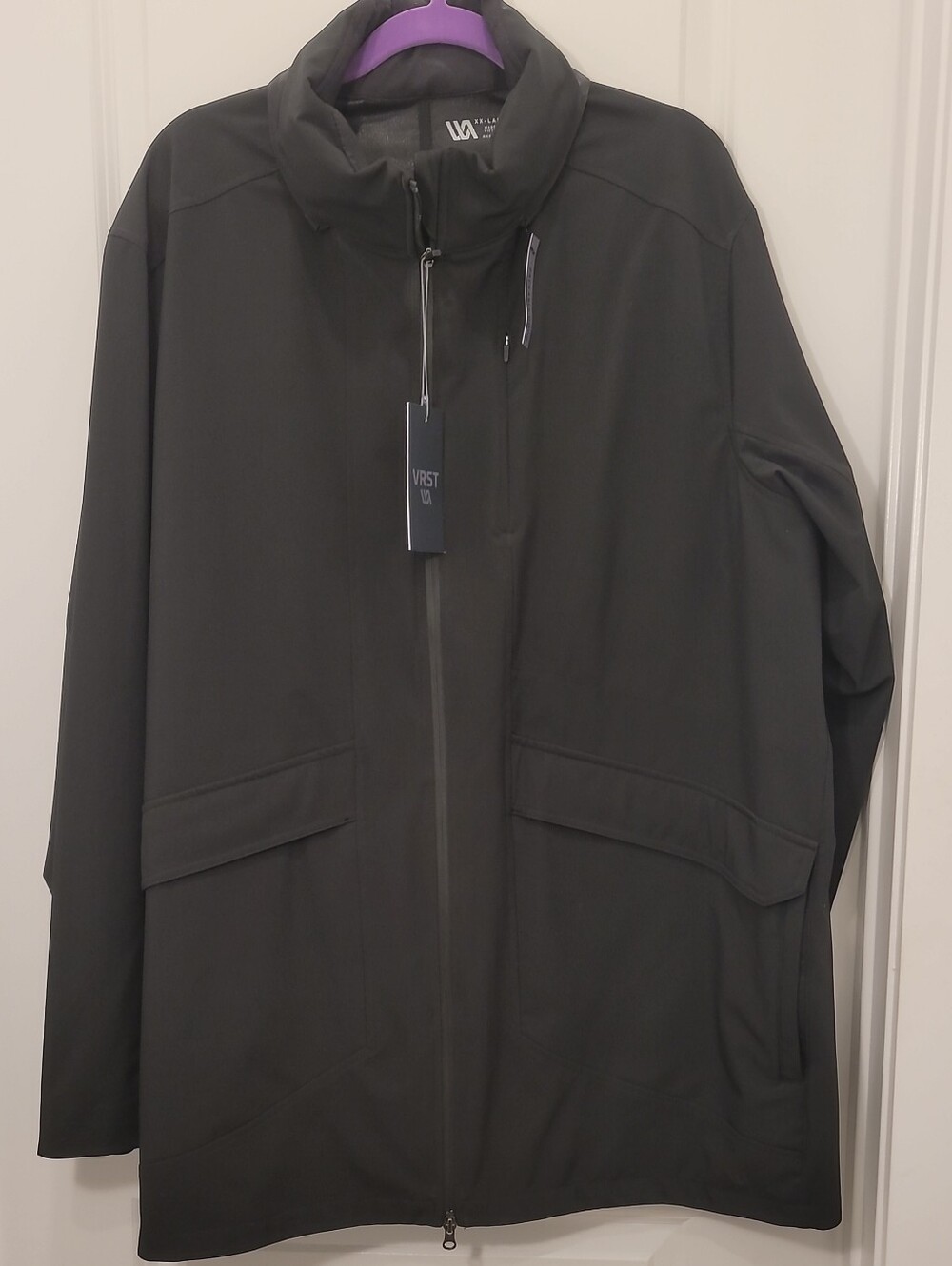 Men's Black Raincoat by VRST (Water-Resistant)